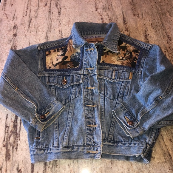 cat jean jacket